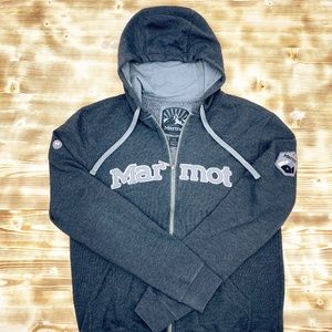 MARMOT Full Zip Hooded Sweatshirt Sz M